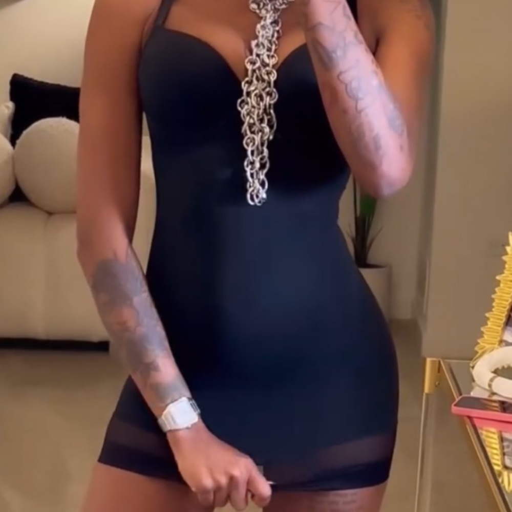 Black mini dress size small never worn